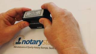 HOW TO USE A NJ NOTARY PUBLIC STAMP  TRODAT PRINTY 4915 [upl. by Aloek]