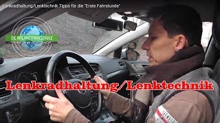 LenkradhaltungLenktechnik Tipps für die quotErste Fahrstundequot [upl. by Bortman]