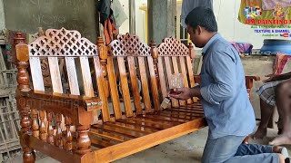 How to polish wood furniture amp sofa  wood polish kaise karen [upl. by Drexler]