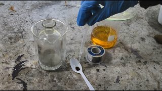 Making Stannous Chloride Solution To Test For Gold Easily amp Inexpensively [upl. by Guerin]