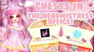 TIPS How to get the 2 chests in The Headmistress Office 🌷✨  Royale High Campus 3 🏰 [upl. by Matlick]