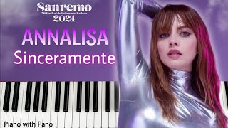 Annalisa  Sinceramente  Sanremo 2024  Piano Cover  Italy 🇮🇹 Eurovision 2024 [upl. by Leslie100]