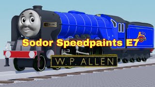 Sodor Speedpaints E7 WPALLEN [upl. by Alyacim]