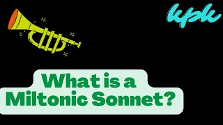 What is a Miltonic Sonnet  Characteristics of a Miltonic Sonnet [upl. by Harwilll]