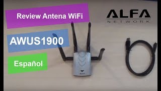 Review antena WiFi Dual AWUS1900 Alfa Network [upl. by Sesiom907]