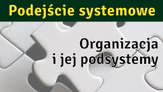 Podejście systemowe 4  Analiza podsystemów organizacji [upl. by Aremmat]