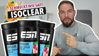 ESN Isoclear Whey Isolate 💪 im Test  Muskelmacher Shop Review [upl. by Yemerej152]