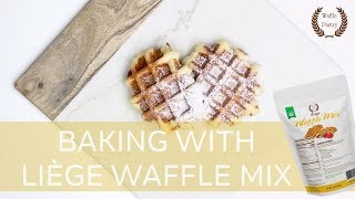 Baking With Liège Waffle Mix  Pearl Sugar Recipe  WafflePantrycom [upl. by Ymeon112]