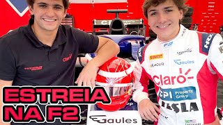 ENZO FITTIPALDI F2 DEBUT  ESTREIA GAULES NA F2 [upl. by Oilenroc]