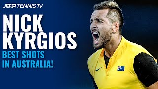 Nick Kyrgios Best ATP Shots in Australia 🇦🇺 [upl. by Ynatil121]