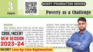 Poverty as a Challenge  Class 9 Economics Chapter 3 Full Chapter [upl. by Arutak819]