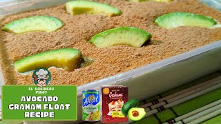 AVOCADO GRAHAM FLOAT RECIPE  REFRIGERATED CAKE [upl. by Dwan]