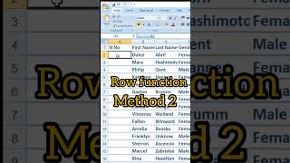 Serial Number in excel shortcut  Automatic serial Number in Excel [upl. by Onirefes]