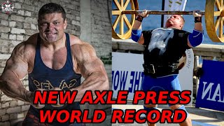 IRON BIBY THE NEW AXLE PRESS WORLD RECORD HOLDER [upl. by Abisha]