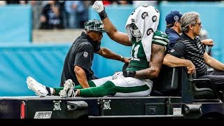 Jermaine Johnson Achilles injury vs Tennessee Titans [upl. by Guillermo]