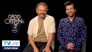 Good Omens 2x06  Michael Sheen and David Tennant React to THAT Finale Twist [upl. by Edra]