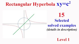 Rectangular Hyperbola Selected 15 solved examples details in description [upl. by Hanafee631]