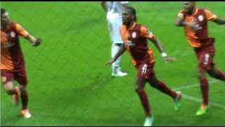 Drogbanın Kornerde Attığı Gol  10 vs Akhisar [upl. by Haliak]