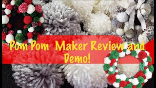 Easy Pom Pom Maker Review and Demo Amazon Pom Pom Maker Kit [upl. by Alikahs184]