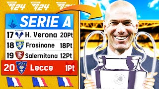 DALLA RETROCESSIONE alla CHAMPIONS LEAGUE HO RICOSTRUITO IL LECCE CON ZIDANE ALLENATORE [upl. by Fezoj485]