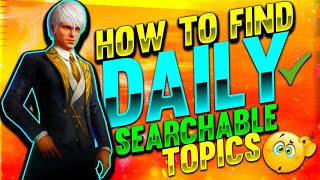 How To Find Most Searchable Topics  And How To Find Trending Topic For YouTube Free Fire Videos [upl. by Josh]