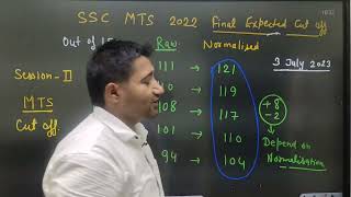 SSC MTS 2022 Shift Wise Normalisation Marks [upl. by Neemsay]