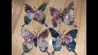 Butterfly Embellishment DIY [upl. by Eiveneg86]