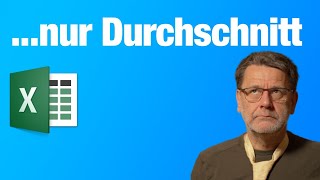 Excel Durchschnitt ausrechnen mit dieser Formel [upl. by Ahsinek598]