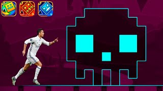 Cristiano Ronaldo Siuuu but its Geometry Dash World Meltdown and Subzero [upl. by Relyhcs]