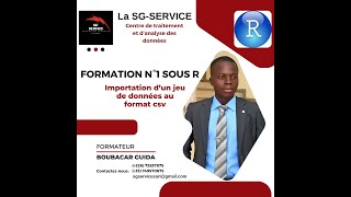 Formation sous R  Importation dun jeu de données [upl. by Airednaxela]