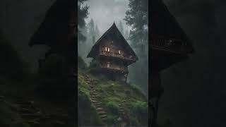 Maravilloso Sonido de Lluvia para Dormir Relajante EstudioMeditación Lluvia Bosque Brumoso asmr [upl. by Releehw]