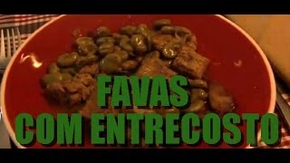 Receita de Favas com Entrecosto [upl. by Jadd]