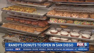 Randys Donuts To Open In San Diego [upl. by Aramahs]