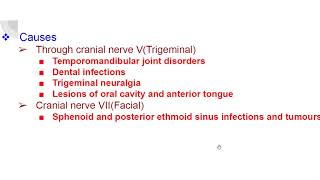 Referred otalgia [upl. by Aicatan]