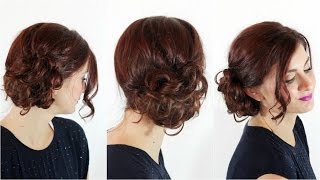 Easiest Messy Side Bun [upl. by Pietje]