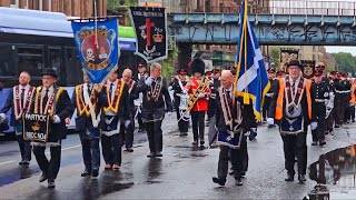 Pride of the rock flute band Dumbarton  Partick Royal Black District Chapter no4 12th August 2023 [upl. by Joappa]