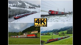 4KVonatok AusztriábanBahnverkehr im Österreich 2024 [upl. by Llerehc596]