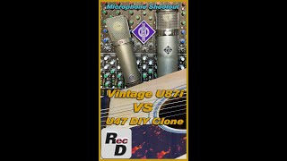 Vintage Neumann U87 vs U47 Diy Clone  Microphone Shootout shorts [upl. by Okihcim]