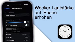 iPhone Klingelton amp Wecker Lautstärke erhöhen 2023 [upl. by Oryaj19]