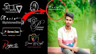 How to stylish professional photography logo l l and make photographs logo arte [upl. by Aileek649]