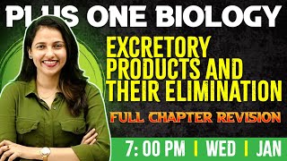 Plus One Biology  Excretory Products and Their Elimination  Chapter 16  Full Chapter Exam Winner [upl. by Ayra]