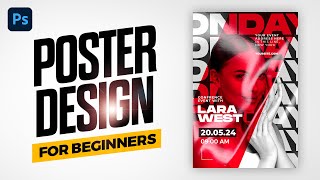 Poster Design Photoshop Tutorial  v2 [upl. by Ettennor]