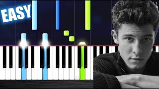 Shawn Mendes  Theres Nothing Holdin Me Back  EASY Piano Tutorial by PlutaX [upl. by Nalyk]