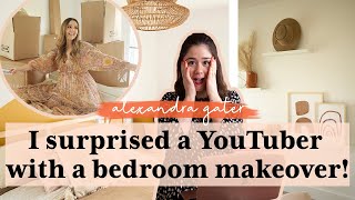 EXTREME BOHO BEDROOM MAKEOVER FOR A YOUTUBER  BEFORE amp AFTER BEDROOM MAKEOVER [upl. by Bergquist]