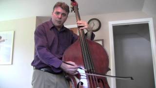 Tuning a double bass with harmonics [upl. by Nos]