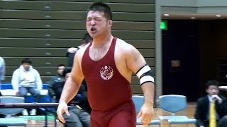 Wrestling Japan 120kg Match  CGU vs Kansai University [upl. by Crowns]