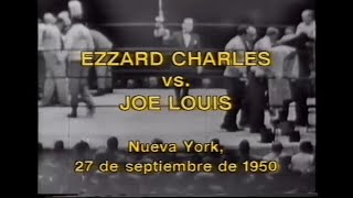 Ezzard Charles vs Joe Louis en español [upl. by Erdnassac]