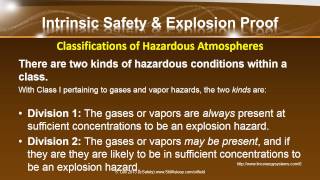 Intrinsic Safety amp Explosion Proof  Safety Presentation by SAS Oilfield Safety [upl. by Toomay]