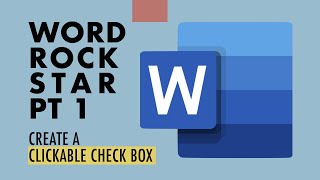 QUICK way to Add Clickable Checkboxes in Microsoft Word  Create Checklist in Word [upl. by Aicileb]