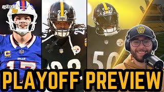 Steelers vs Bills Playoff Preview [upl. by Furnary]